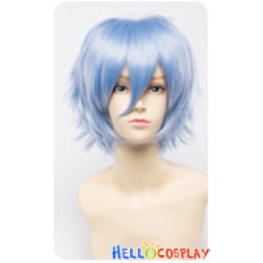 Wig 30CM Cosplay Sky Blue Universal Short Layered