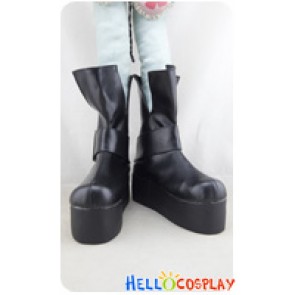 Angel Sanctuary Cosplay Shoes Short Boots Black Platform