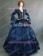 Victorian Lolita Civil War Evening Gothic Lolita Dress Royal Blue