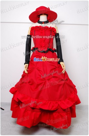 Black Butler Cosplay Madam Red Dress