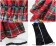 Angel Feather Cosplay Lolita Scottish Red Plaid Dress Costume