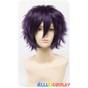 Wig 30CM Cosplay Purple Black Universal Short Layered