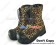 Leopard Lace And Zipper Ruffle Chunky Punk Lolita Boots