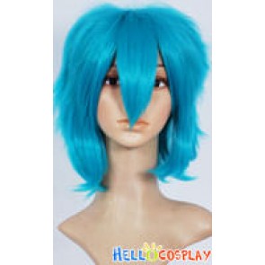 Light Blue Short Wig 001