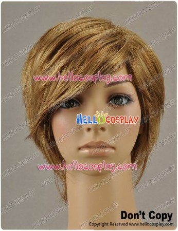 Dark Gold Cosplay Short Wig Layered