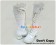 Mirror White Heart Ruffle Chunky Princess Lolita Long Boots