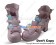 Pink Shellac Alice Bow Straps Chunky Princess Lolita Shoes