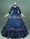Victorian Lolita Bustle Period Reenactment Gothic Lolita Dress Navy Blue