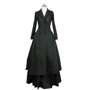 Victorian Lolita Edwardian Coat Jacket Punk Lolita Dress Black