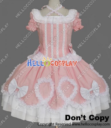 Gothic Lolita Punk Gorgeous Pink Cute Dress