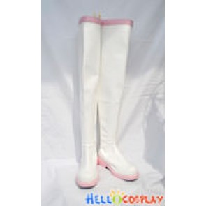 Vocaloid 2Cosplay Sakura Hatsune Miku White And Pink Boots