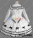 Gothic Lolita Punk Classic Sailor Collar White Dress