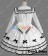 Gothic Lolita Punk Classic Sailor Collar White Dress