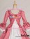 Gothic Renaissance Victorian Steampunk Gown Reenactment Pink Lolita Dress Costume