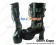 Matte Black Buckle Straps Lace Up Chunky Punk Lolita Boots