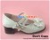 White Ruffle Instep Straps Chunky Princess Lolita Shoes
