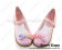 Pink Heart Shaped Ruffle Low Flat Princess Lolita Shoes