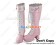 Pink White Heart Ruffle Chunky Princess Lolita Long Boots