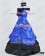 Southern Belle Ball Gown Wedding Blue Black Lolita Dress