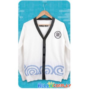 Gintama Silver Soul Cosplay Gintoki Sakata Knitwear Jacket Costume