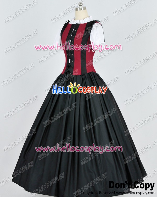 Renaissance Pirate Ribbon Ball Gown Prom Lolita Dress