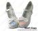 Matt White Heart Shaped Ruffle Chunky Princess Lolita Shoes