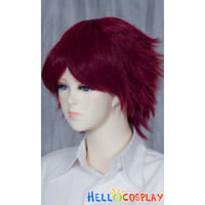 Red Black Cosplay Short Layer Wig