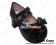 Black Double Straps Chunky Fashion Princess Lolita Shoes