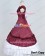 Southern Belle Cotton Evening Gown Dark Red White Lolita Dress