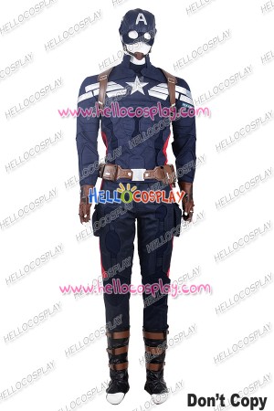 Captain America 2 Steve Rogers Cosplay Costume Uniform