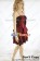 Party Cosplay Wine Red Cape Lady Sling Dress Uniform Costume