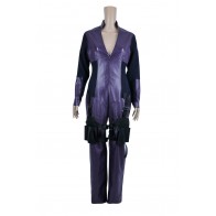 Resident Evil Retribution Cosplay Jill Valentine Purple Jumpsuit Costume