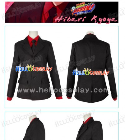 Katekyo Hitman Reborn Hibari Kyoya Cosplay Costume