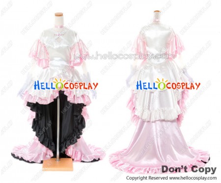 Puella Magi Madoka Magica Cosplay Madoka Kaname Costume Pink Dress