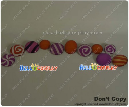 League Of Legends LOL Cosplay Xianlin Witch LULU Candy Hat Ornaments Badges
