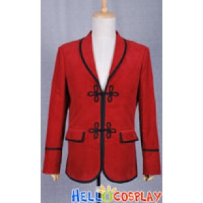 The 3rd Doctor Costume Red Jacket the Third Dr