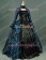 Victorian Lolita Georgian Reenactment Gothic Dress Royal Blue