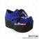 Punk Lolita Shoes Black And Blue High Platform Heel