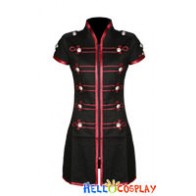 Black Red My Chemical Romance Emo Military Parade Dress