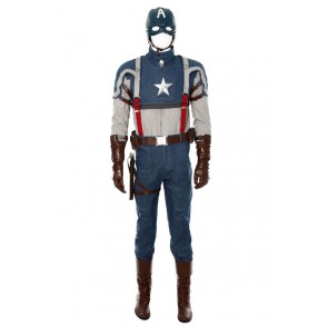 Captain America 1 Steve Rogers Cosplay Costume New