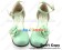 Mint Alice Flower Ankle Strap Chunky Sweet Lolita Shoes