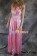 Party Cosplay Pink Long Ball Gown Formal Dress Costume