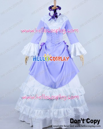 Gosick Cosplay Victorique De Blois Purple Formal Dress Costume