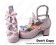 Princess Lolita Shoes Chunky Pink Mirror Three Bows Lace Ankle Strap