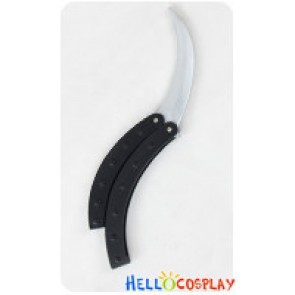BlazBlue Cosplay Hazama Boomerang Folding Dagger Prop