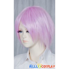 Pink Purple Short Cosplay Wig