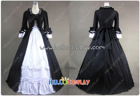 Renaissance Gothic Lolita Cotton Dress Ball Gown