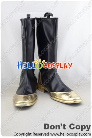 Touken Ranbu Cosplay Shoes Nakigitsune Boots Black
