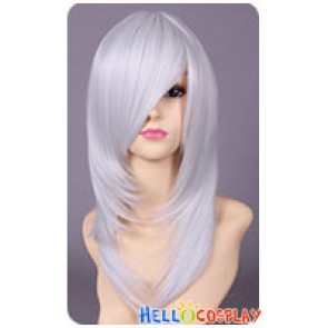 Silver White Cosplay Wavy Wig