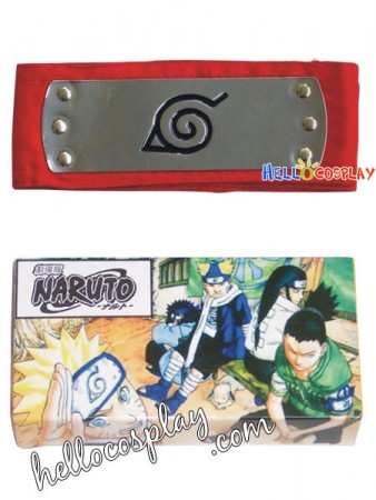 Naruto Ninja The Village Of Konohagakure Red HeadBand